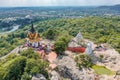 Aerial view of Wat Phra Phutthachai in Saraburi, Thailand