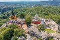 Aerial view of Wat Phra Phutthachai in Saraburi, Thailand