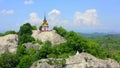 Aerial view of Wat Phra Phutthachai in Saraburi, Thailand