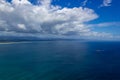 aerial view of Wategoes Beach at Byron Bay. The Photo was taken out of a Gyrocopter, Byron Bay, Queensland, Australia Royalty Free Stock Photo