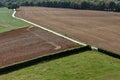 Aerial view Waterloo battle memorial, Belgium