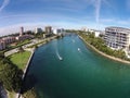 Aerial view of waterways in Florida