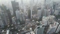 Aerial view of Watthana district in Bangkok, Thailand