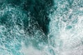 Aerial View Of Waves In Ocean Royalty Free Stock Photo