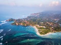 Aerial view of the Weligama cape