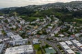 Te Aro And New Town Neighborhoods, Aerial Wellington View. Royalty Free Stock Photo