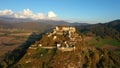 Aerial view of wellknown medieval castle Hochosterwitz