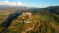 aerial view of wellknown medieval castle Hochosterwitz