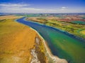 Aerial view of Werribee river.