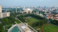 Aerial view of West Irian Liberation Monument in Jakarta. Jakarta, Indonesia, May 6, 2022 Royalty Free Stock Photo