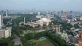 Aerial view of West Irian Liberation Monument in Jakarta. Jakarta, Indonesia, May 6, 2022 Royalty Free Stock Photo