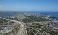 Aerial View of West Palm Beach, Florida Royalty Free Stock Photo