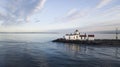 Aerial View West Point Lighhouse Puget Sound Seattle Washington Royalty Free Stock Photo