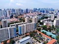 Aerial view of Whampoa - Novena, Singapore Royalty Free Stock Photo