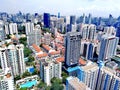 Aerial view of Whampoa - Novena, Singapore Royalty Free Stock Photo