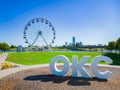 Aerial view of the Wheeler Ferris Wheel, Wheeler District Royalty Free Stock Photo