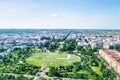 Aerial view of the White House and National Mall in Washington DC, USA Royalty Free Stock Photo