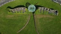 Aerial view of Whitebirk Gateway entrance to Blackburn Town Centre, United Kingdom Royalty Free Stock Photo