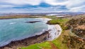 Aerial view of the Wild Atlantic Coastline by Maghery, Dungloe - County Donegal - Ireland