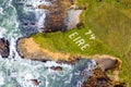 Aerial view of the Wild Atlantic Coastline by Maghery, Dungloe - County Donegal - Ireland