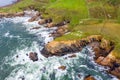 Aerial view of the Wild Atlantic Coastline by Maghery, Dungloe - County Donegal - Ireland