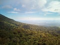 Aerial view on wild savanna