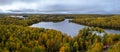 Aerial view of Willow Creek State recreation area in Alaska Royalty Free Stock Photo