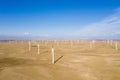 Aerial view of wind farm Royalty Free Stock Photo