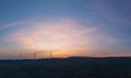 aerial view wind turbine viewpoint at Lamtakong dam,Nakhonratchasima, Thailand.