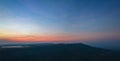 aerial view wind turbine viewpoint at Lamtakong dam,Nakhonratchasima, Thailand