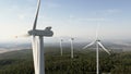 Aerial view of windmill