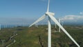 Solar Farm with Windmills. Philippines, Luzon