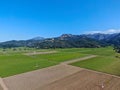 Aerial view of wine vineyard in Napa Valley Royalty Free Stock Photo