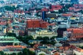 Aerial view of Wroclaw town in Poland