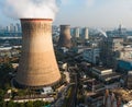 Aerial view of Wuhan Qingshan Thermal Power Station, China Royalty Free Stock Photo