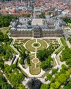 Aerial view of Wurzburg Residence. Germany.