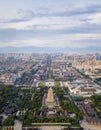 Aerial view of xian wild goose pagoda