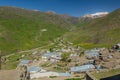 Aerial view of Xinaliq Khinalug village, Azerbaij