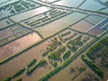 Aerial view of Xuan Thuy National Park, Namdinh, Vietnam.