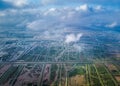 Aerial view of Xuan Thuy Natural Park, Namdinh, Vietnam Royalty Free Stock Photo