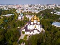 Aerial view of Yaroslavl with Assumption Cathedral Royalty Free Stock Photo