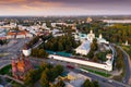 Aerial view of Yaroslavl at sunset, Russia Royalty Free Stock Photo