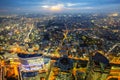 Aerial view of Yokohama at night Royalty Free Stock Photo