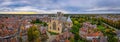 Aerial view of York minster in England Royalty Free Stock Photo