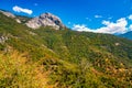 Aerial view of the Yosemite National Park El Capitan and Half Dome cliff Royalty Free Stock Photo