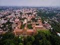 Aerial view of Yuriy Fedkovych Chernivtsi National University, Ukraine Royalty Free Stock Photo