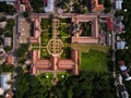 Aerial view of Yuriy Fedkovych Chernivtsi National University, Ukraine Royalty Free Stock Photo