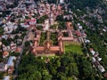 Aerial view of Yuriy Fedkovych Chernivtsi National University, Ukraine Royalty Free Stock Photo