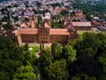 Aerial view of Yuriy Fedkovych Chernivtsi National University, Ukraine Royalty Free Stock Photo