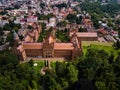 Aerial view of Yuriy Fedkovych Chernivtsi National University, Ukraine Royalty Free Stock Photo